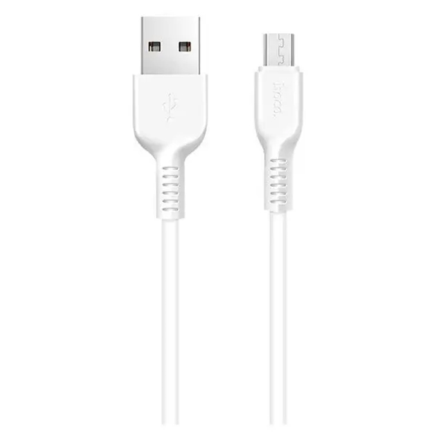 Кабель Hoco X20 Flash USB - microUSB, 1 м, White (D21032) | ARAGO