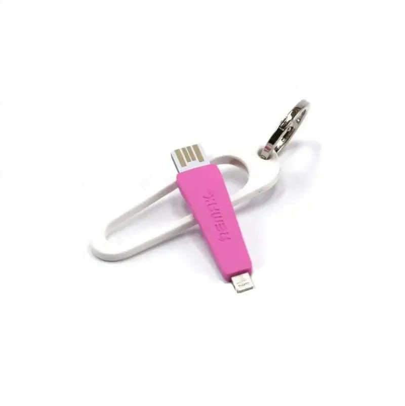 Кабель Remax RC-024i Portable USB - Lightning, 0.07м Pink (2000700004658) | ARAGO
