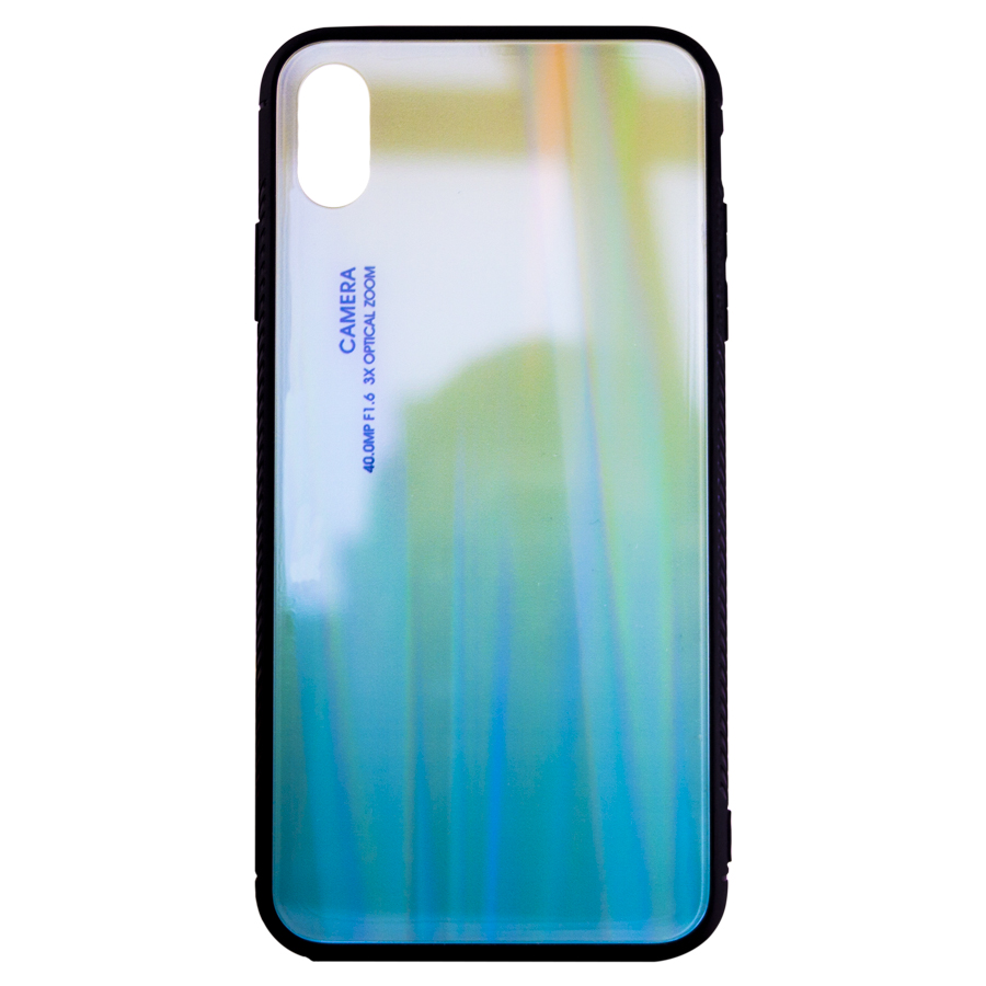 Силикон GRADIENT GLASS iPhone XS Max салатовый/зеленый | ARAGO