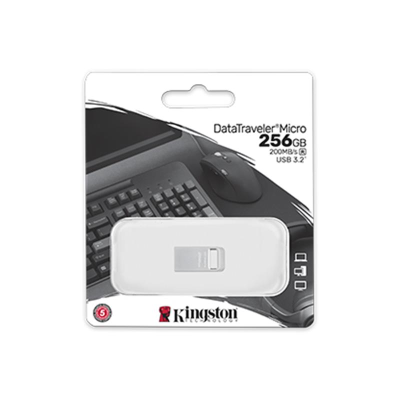 Флеш-накопичувач USB3.2 256GB Kingston DataTraveler Micro (DTMC3G2/256GB) | ARAGO