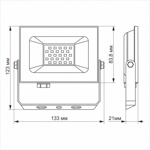 картинка LED прожектор TITANUM TLF206 20W 6000K от магазина Компания+
