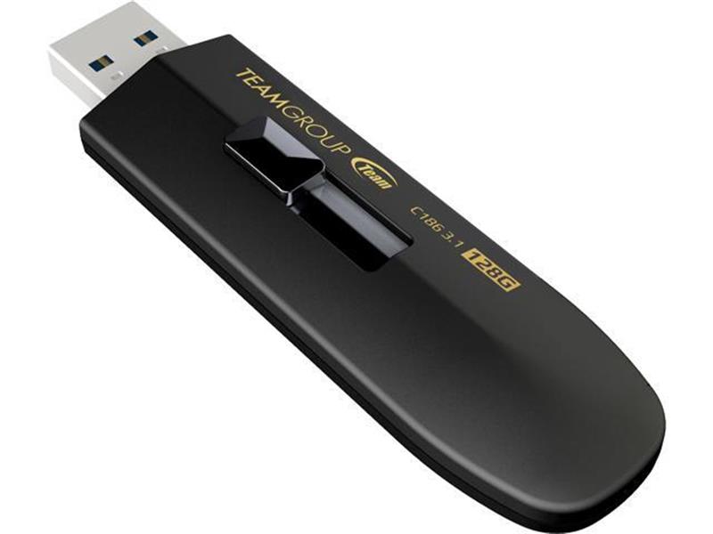 Флеш-накопичувач USB3.2 128GB Team C186 Black (TC1863128GB01) | ARAGO