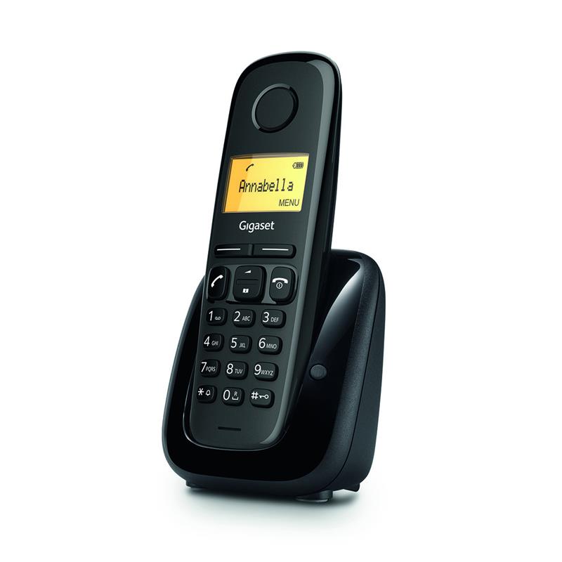 Радiотелефон DECT Gigaset A180 Black (S30852-H2807-R601) | ARAGO