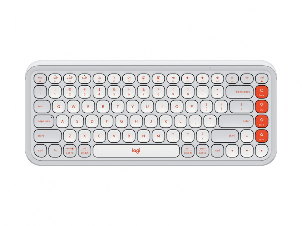 Клавiатура бездротова Logitech Pop Icon Keys Off White (920-013072) | ARAGO