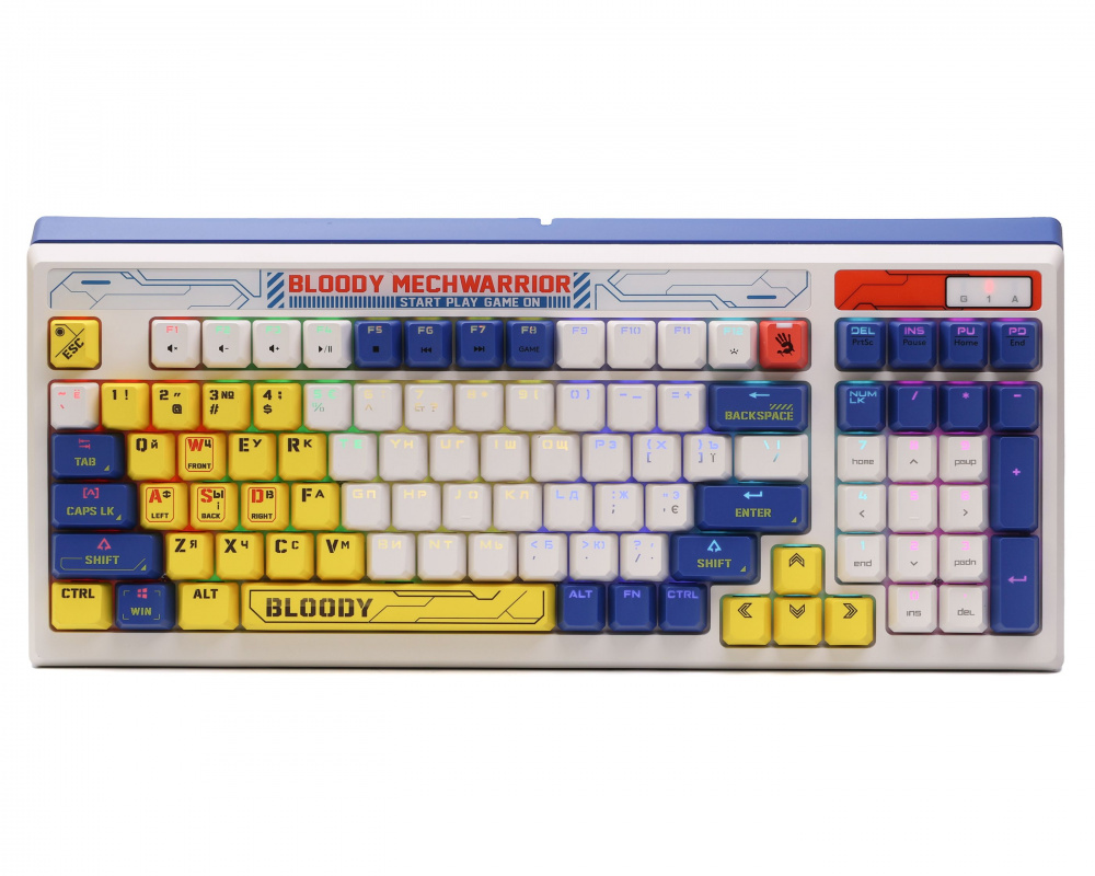 Клавіатура A4Tech Bloody B950 RGB Warrior Blue | ARAGO