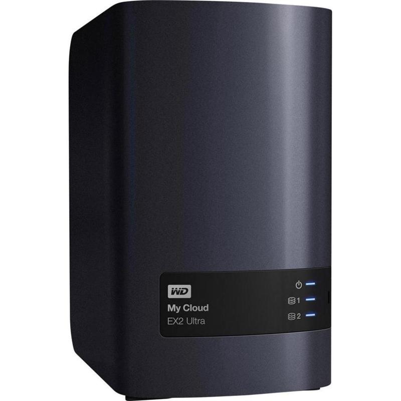 HDD ext 3.5" USB/LAN 8.0TB WD My Cloud EX2 Ultra NAS Black (WDBVBZ0080JCH-EESN) | ARAGO