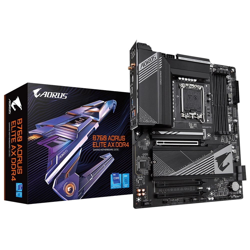 Материнська плата Gigabyte B760 Aorus Elite AX DDR4 Socket 1700 | ARAGO