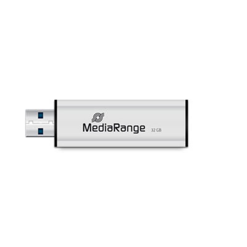 Флеш-накопичувач USB3.0 32GB MediaRange Black/Silver (MR916) | ARAGO
