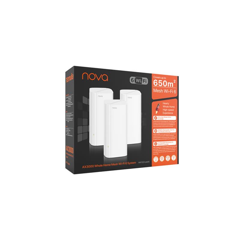 WiFi Mesh система Tenda MX12 (3-pack) | ARAGO