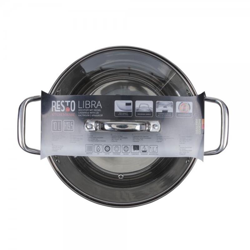 картинка Каструля з кришкою Resto Libra 10 л (92007) от магазина Компания+