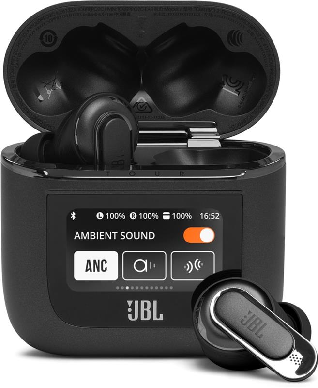 Bluetooth-гарнітура JBL Tour Pro 2 Black (JBLTOURPRO2BLK) | ARAGO