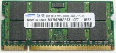 SO-DIMM 2GB/800 DDR2 Samsung (M470T5663RZ3-CF7) Refurbished | ARAGO