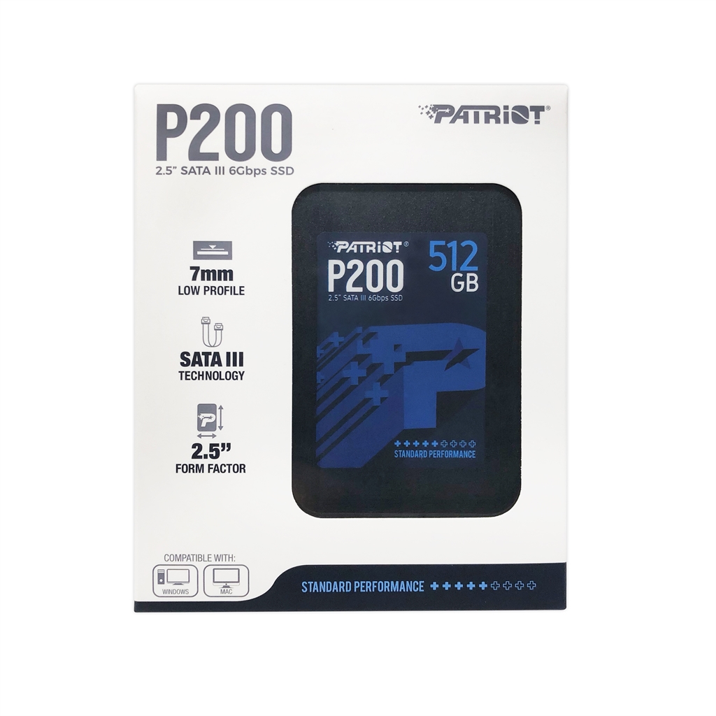 SSD  512GB Patriot P200 2.5" SATAIII TLC (P200S512G25) | ARAGO