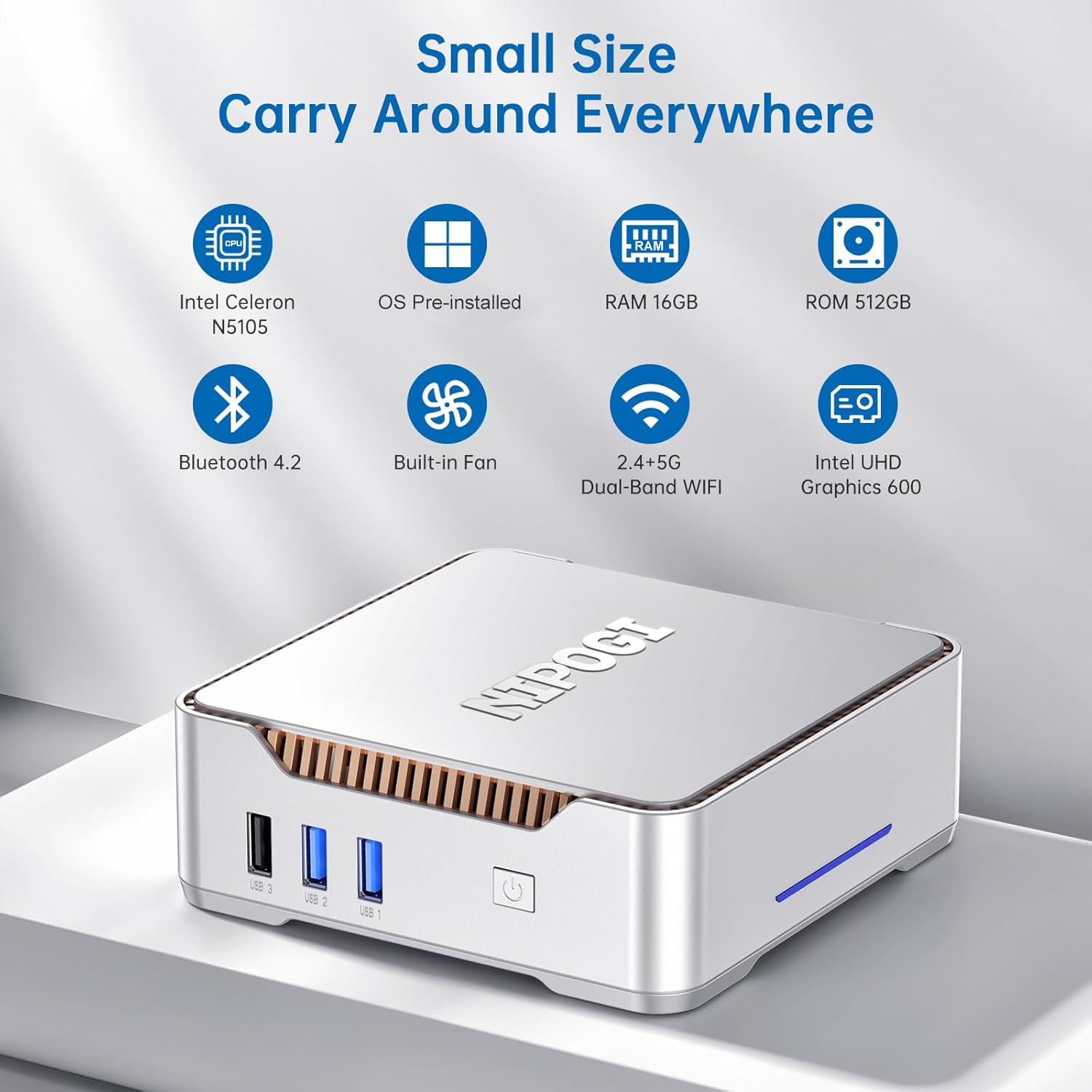 Неттоп NiPoGi GK3 Pro (665878528416) | ARAGO