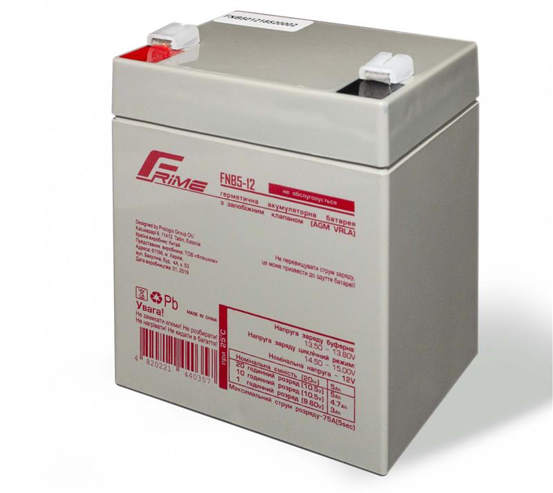 Аккумуляторная батарея Frime 12V 5AH (FNB5-12) AGM | ARAGO