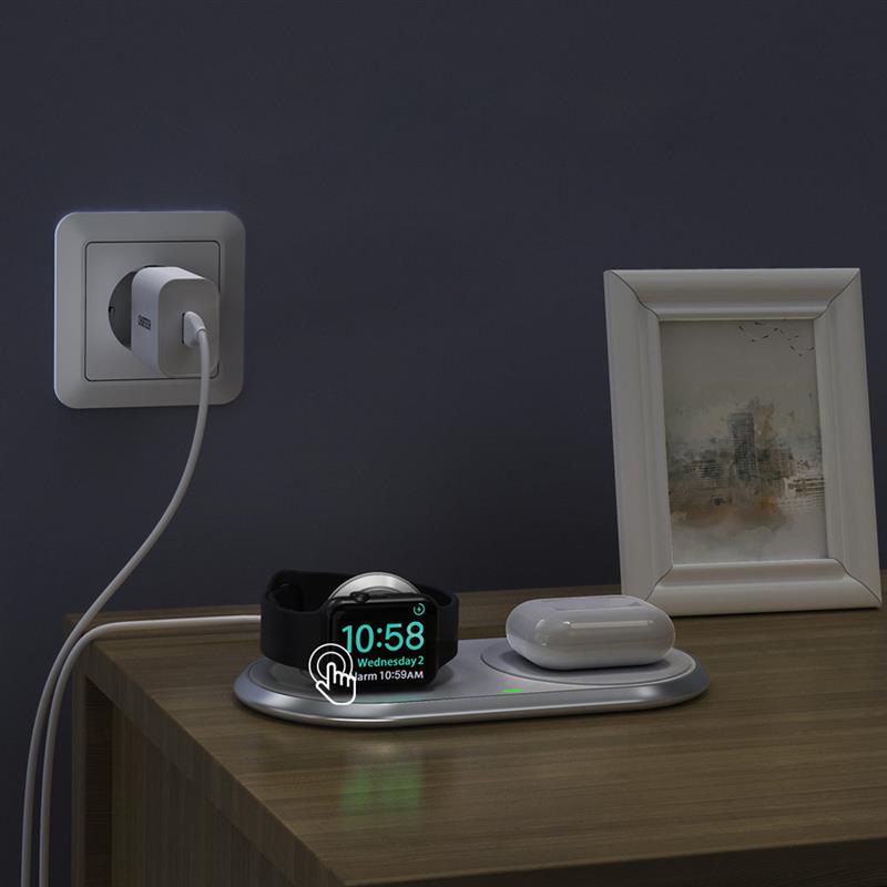 Бездротовий зарядний пристрій Choetech T317 10W White | ARAGO