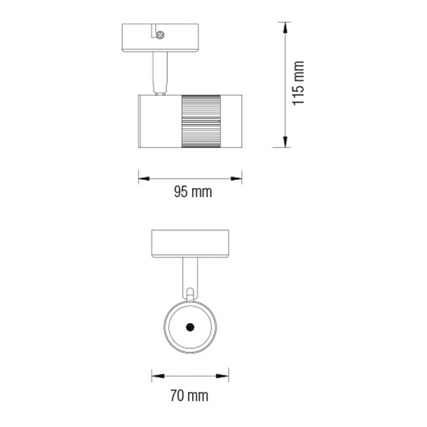 картинка Світильник-спот HOROZ TOKYO 8W, LED, 500Lm, 4200K от магазина Компания+