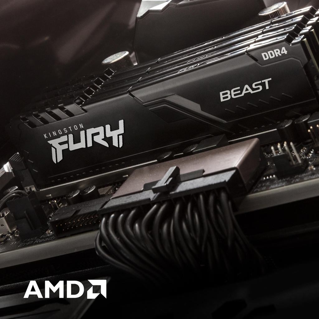 Модуль пам`ятi DDR4 4x16GB/3200 Kingston Fury Beast Black (KF432C16BBK4/64) | ARAGO