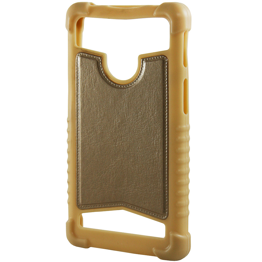Накладка Leather Universal Case 5,0"-5.3" золотой | ARAGO