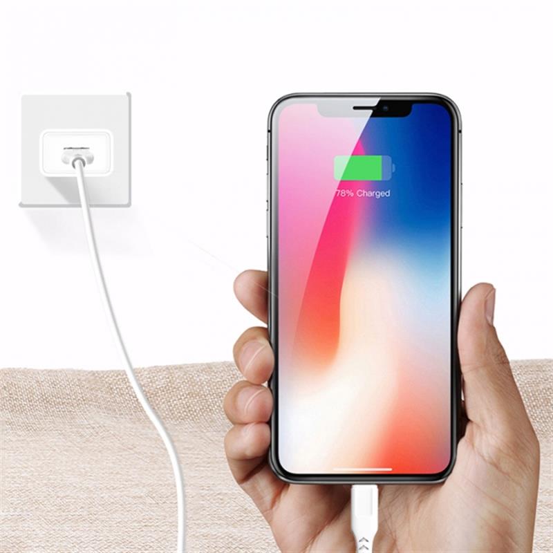 Кабель SkyDolphin S61LB USB - Lightning (M/M), 2 м, White (USB-000574) | ARAGO
