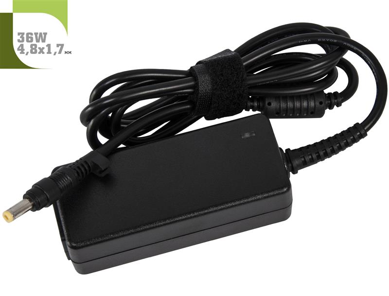 Блок живлення 1StCharger для ноутбука Asus 12V 36W 3A 4.8х1.7мм + каб.живл. (AC1STAS36WD2) | ARAGO