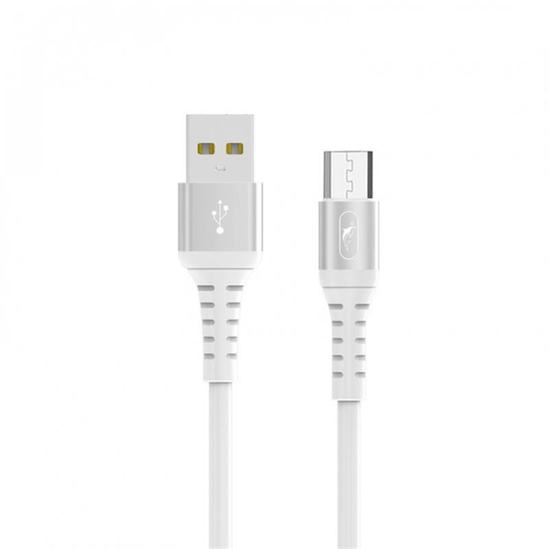 Кабель SkyDolphin S05V TPE Frost Line USB - micro USB (M/M), 1 м, White (USB-000552) | ARAGO