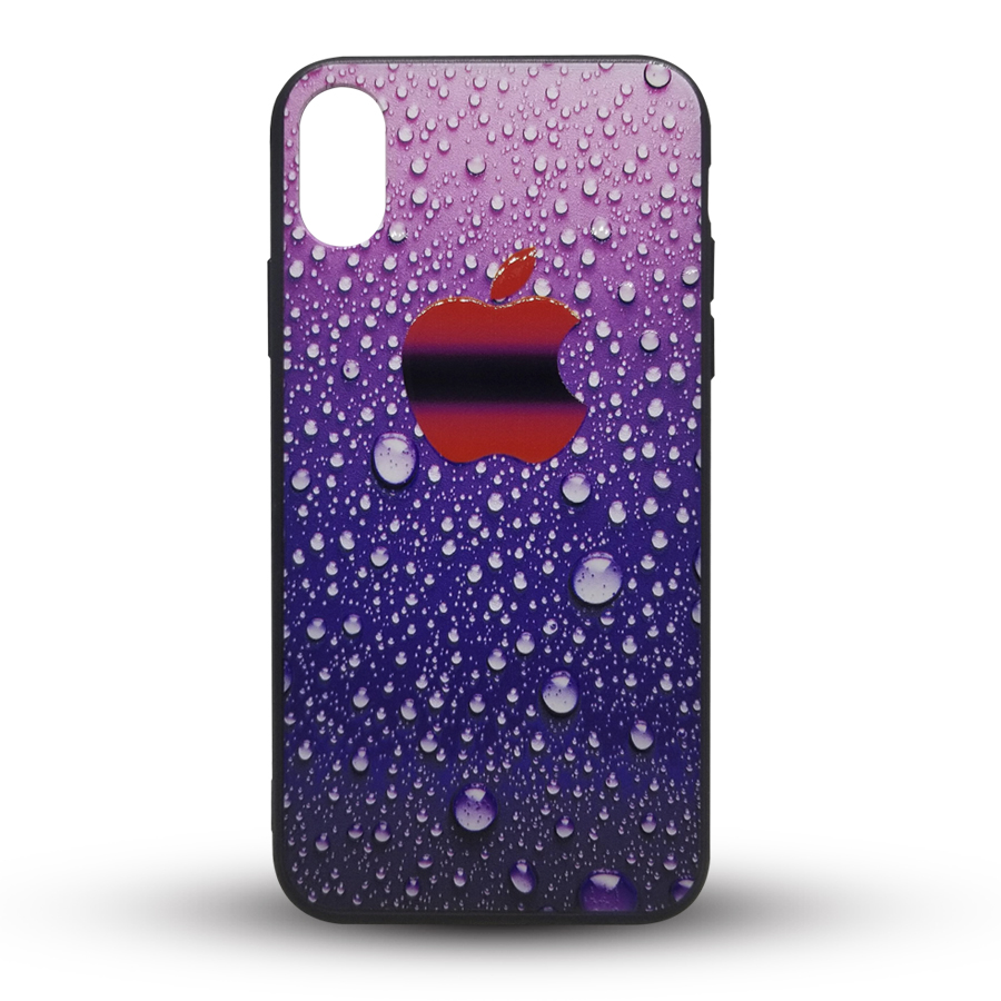 Силикон 3D RAIN iPhone XS Max фиолетовый | ARAGO