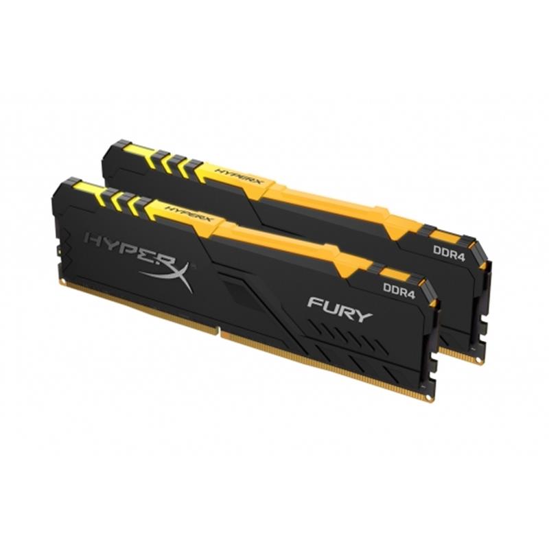 DDR4 2x32GB/3600 Kingston HyperX Fury RGB Black (HX436C18FB3AK2/64) | ARAGO