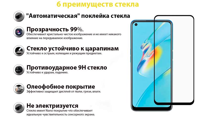 Захисне скло BeCover для Oppo A54 Black (706655) | ARAGO