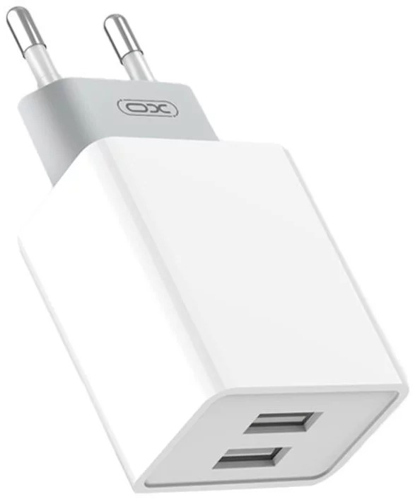 Мережевий зарядний пристрій XO L65 (2USBх2.4A) White (L65-L-WH) + кабель Lightning | ARAGO
