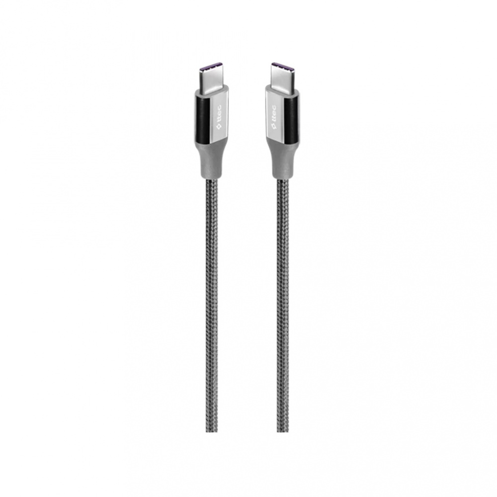 Кабель Ttec AlumiCable USB Type-C - USB Type-C (M/M), 2 м, Dark-Gray (2DK51UG) | ARAGO