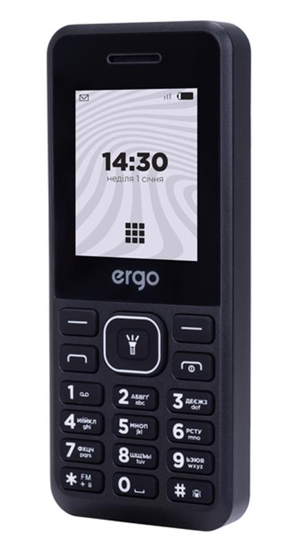 Мобильный телефон Ergo B181 Dual Sim Black | ARAGO