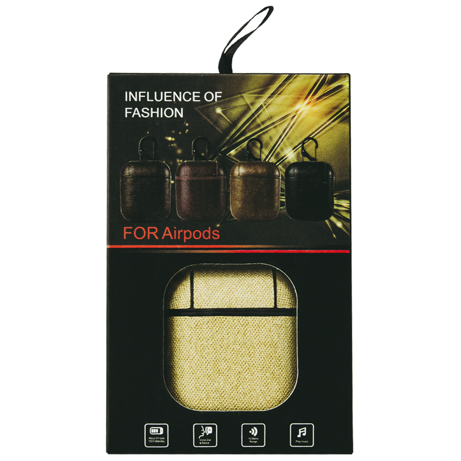 Чехол для Airpods/Airpods2 TEXTILE бежевый | ARAGO