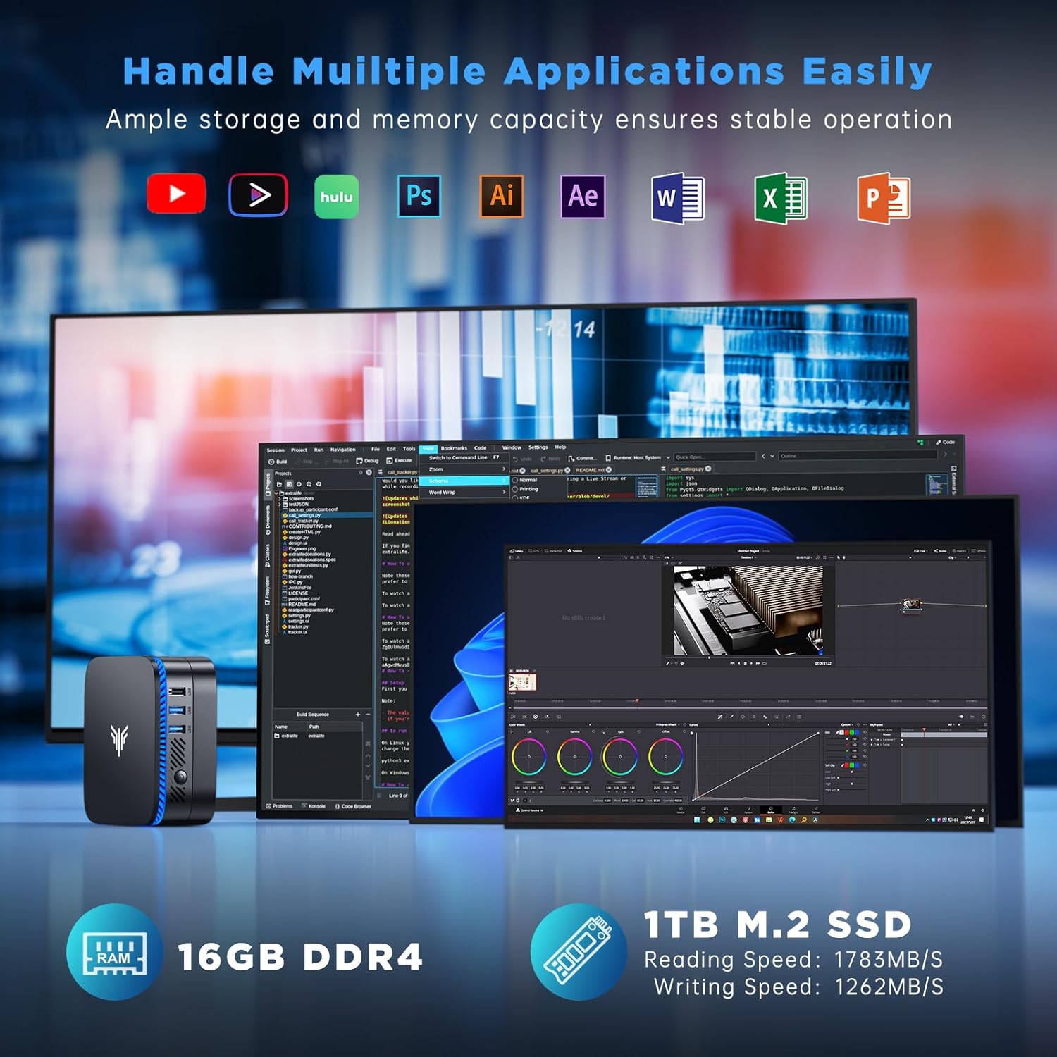 Неттоп NiPoGi AK1 Plus (794677124175) | ARAGO