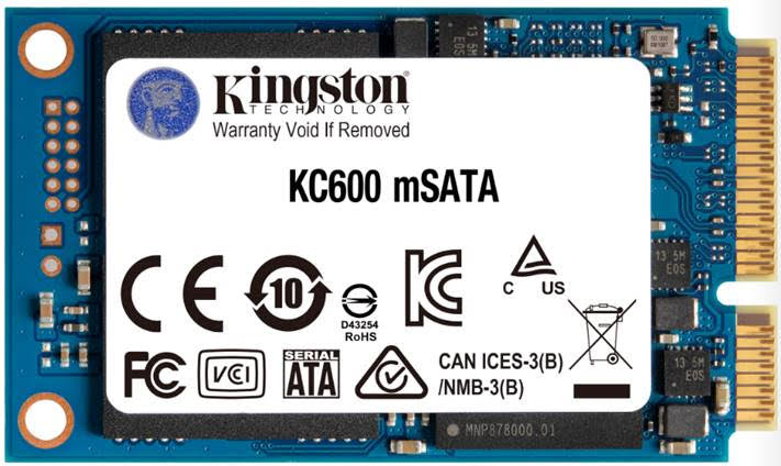 Накопичувач SSD 1ТB Kingston KC600 mSATA SATAIII 3D TLC (SKC600MS/1024G) | ARAGO