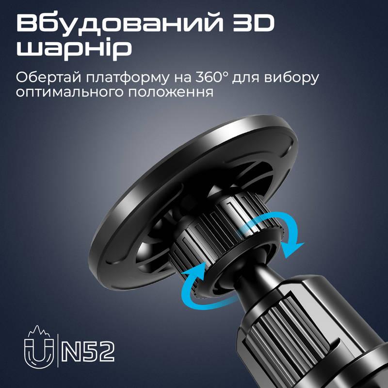 Тримач автомобільний Promate Clipmount Black | ARAGO