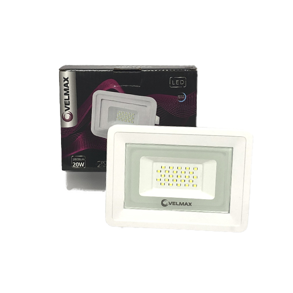 картинка LED прожектор Velmax, 20W, 1800Lm, 6200К от магазина Компания+