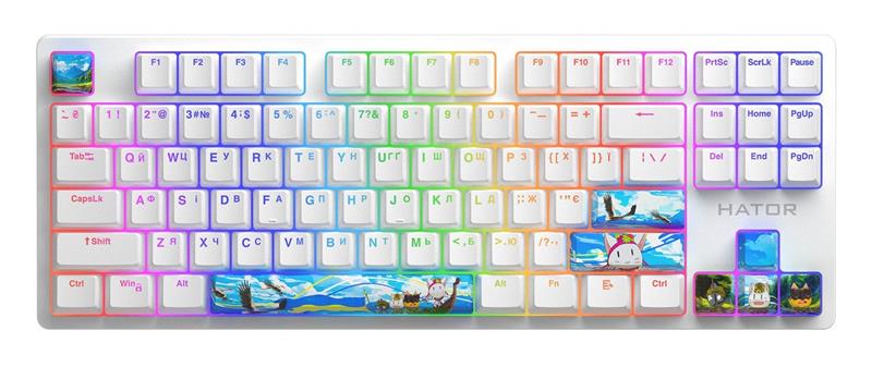 Клавіатура Hator Rockfall 2 Mecha TKL Authentic Edition Fighting Cats (HTK-532) | ARAGO