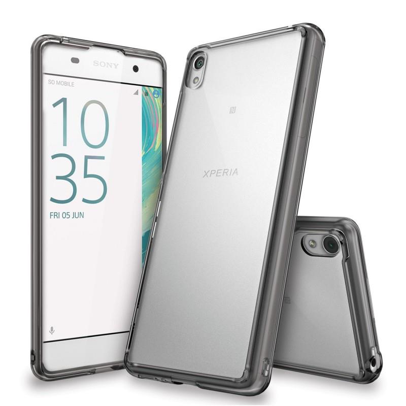 Чехол-накладка Ringke Fusion для Sony Xperia XA F3112 Smoke Black (150409) | ARAGO