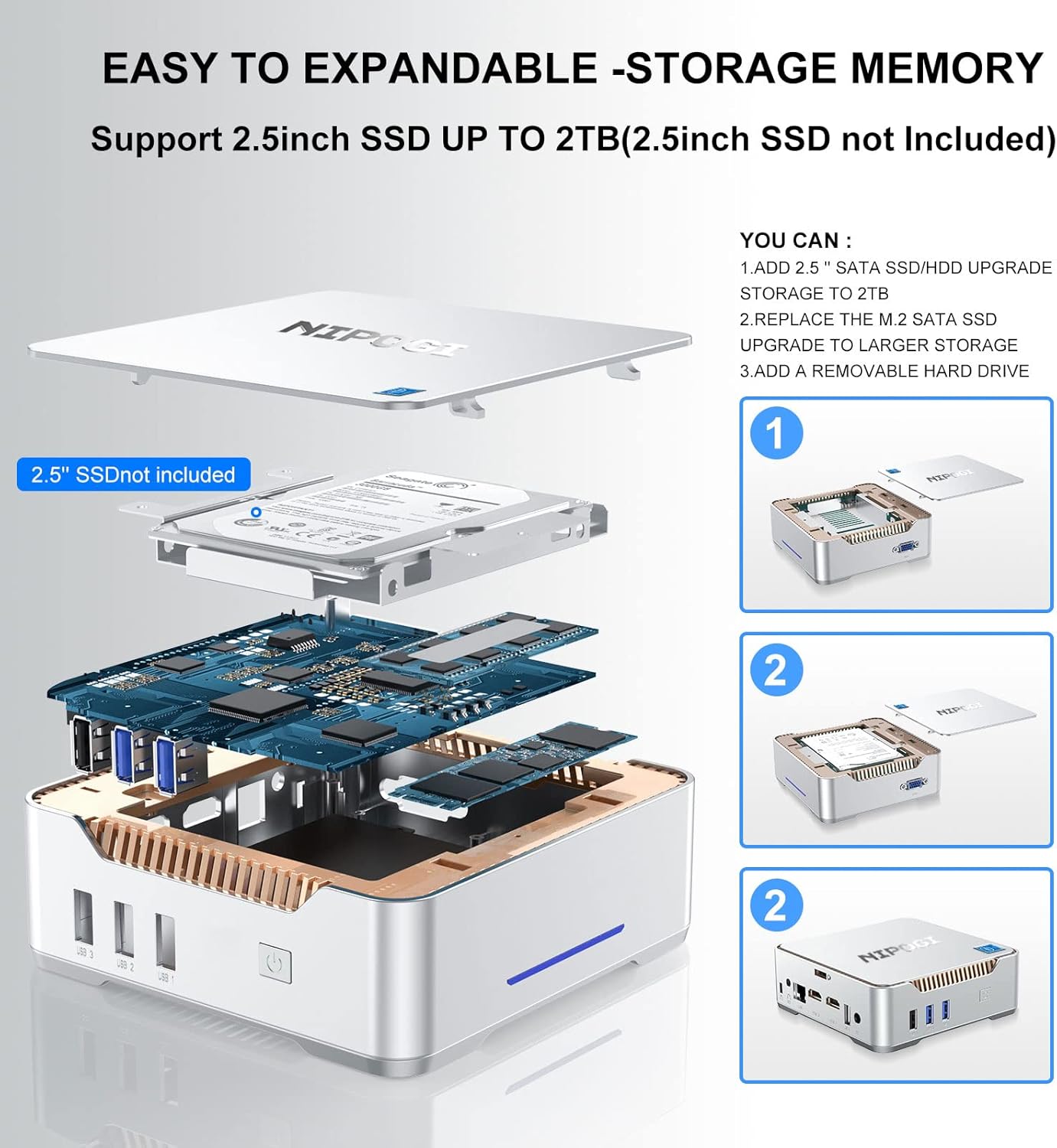 Неттоп NiPoGi GK3V (665878522049) | ARAGO