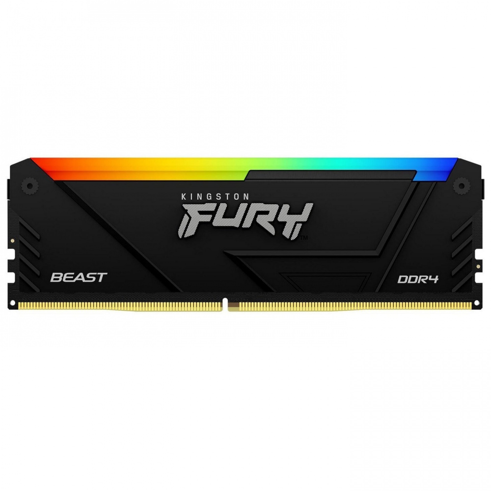 Модуль пам`ятi DDR4 16GB/3200 Kingston Fury Beast RGB (KF432C16BB2A/16) | ARAGO