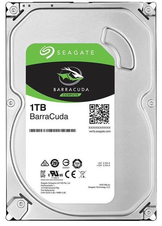Накопичувач HDD SATA 1.0TB Seagate BarraCuda 256MB (ST1000DM014) | ARAGO