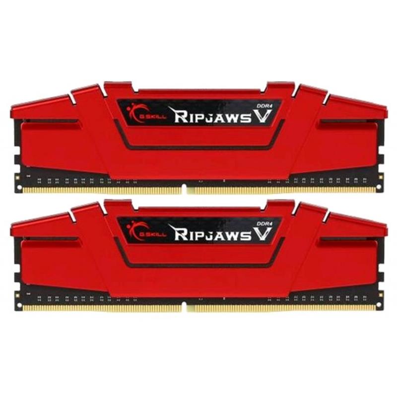 Модуль пам`ятi DDR4 2x4GB/2666 G.Skill Ripjaws V Red (F4-2666C15D-8GVR) | ARAGO