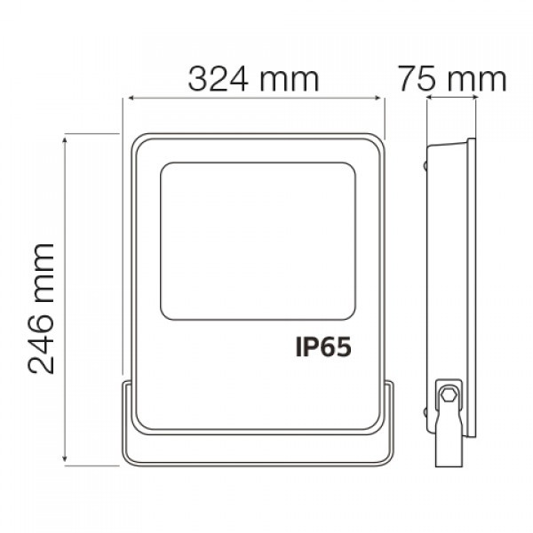 картинка LED прожектор HOROZ LION, 100W, 8500Lm, 6400K от магазина Компания+