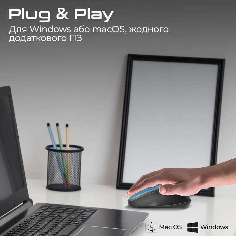 Миша бездротова Promate UniGlide Blue | ARAGO