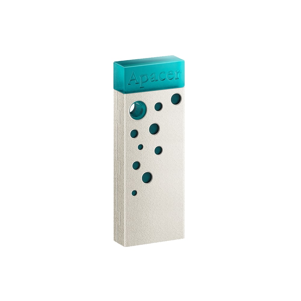 Флеш-накопичувач USB2.0 64GB Apacer AH11J Turquoise Green (AP64GAH11JG-1) | ARAGO