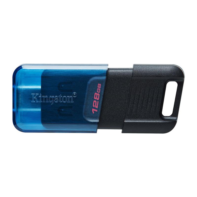 Флеш-накопичувач USB3.2 128GB Type-C Kingston DataTraveler 80 M Blue/Black (DT80M/128GB) | ARAGO