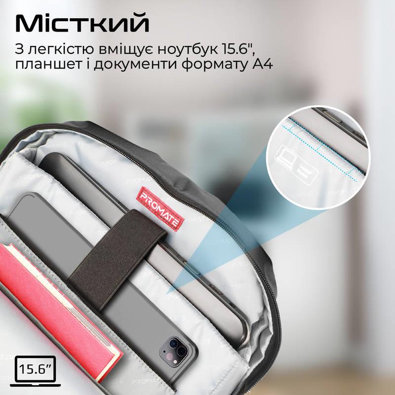 Рюкзак для ноутбука Promate Limber-BP Black | ARAGO