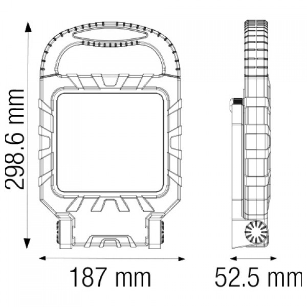 картинка LED прожектор HOROZ PROPORT, 45W, 3500Lm, 6400K от магазина Компания+