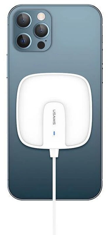 Бездротовий зарядний пристрій Usams US-CD153 15W White (CD153DZ02) | ARAGO
